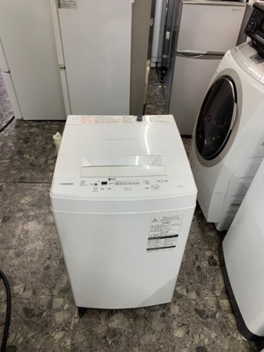 5km以内配送無料　保証付き　東芝2019年式　全自動洗濯機　AW-45M7(W)　4.5kg 6840円