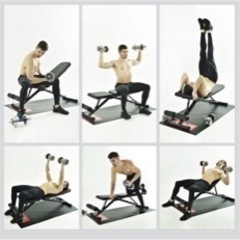 可変式ダンベル  40㎏×2  17段階調整、トレーニングベンチ