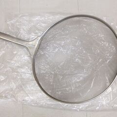 ジャンボスクイざる ザル 業務用 ステンレス 18-8 厨房 メッシュ あみ 揚げざる 直径38cm (J1174wY)