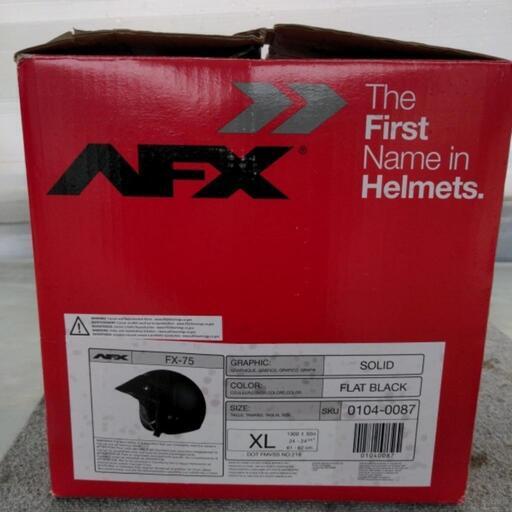 目玉商品！　未使用品！　AFX　ハーフヘルメット　ジェットヘルメット　FX-75　フラットブラック　サイズXL