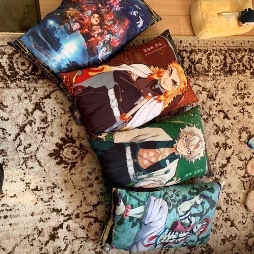 鬼滅の刃 メガジャンボクッション 4点セット www.franchiseko.com