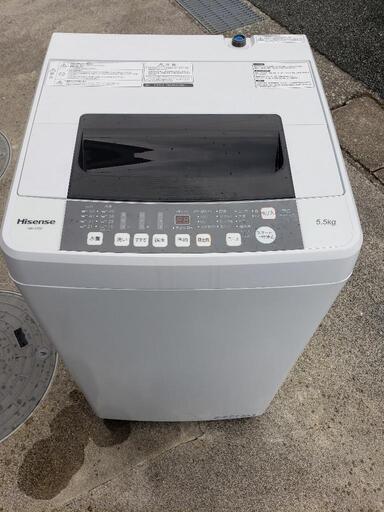 Hisense ハイセンス　全自動洗濯機　2020年製 HW-T55C（5.5kg)