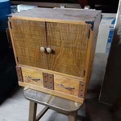 昭和レトロ 木製 収納ボックス 小引き出し　/MJ-0183 南