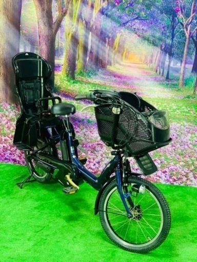 ❻ 4625子供乗せ電動自転車ヤマハ3人乗り新品20インチ良好バッテリー