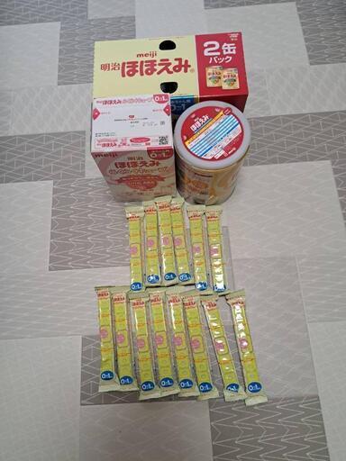 明治　ほほえみ　缶800g×3　\u0026　らくらくキューブ　24袋+14袋