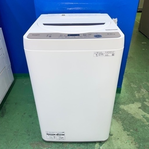 ⭐️SHARP⭐️全自動洗濯機　2022年6kg 美品　大阪市近郊配送無料