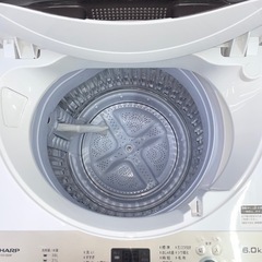 ⭐️SHARP⭐️全自動洗濯機　2022年6kg 美品　大阪市近郊配送無料