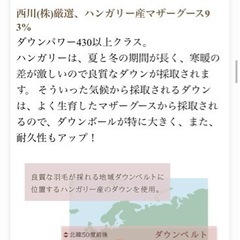 羽毛肌掛け布団 キングサイズ ダウンケット マザーグース 西川