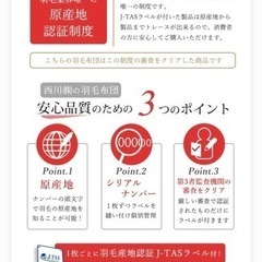 羽毛肌掛け布団 キングサイズ ダウンケット マザーグース 西川