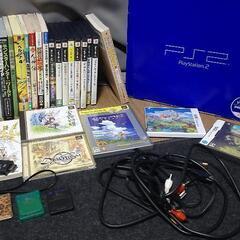 PS2本体とゲームソフトと攻略本色々