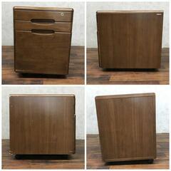 🔷🔶🔷pa2/65 karimoku 学習机 サイドワゴン セット 机 デスク 学習デスク 引き出し デスクワゴン 袖机 勉強机 カリモク 家具 書斎デスク🔷🔶🔷