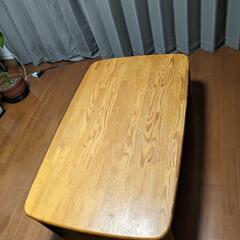 【差し上げます】木目テーブル