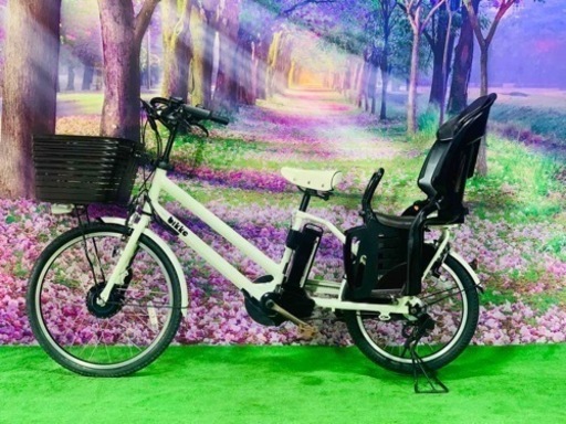 ❻ 4634子供乗せ電動自転車ブリヂストン新品20.22インチ良好バッテリー