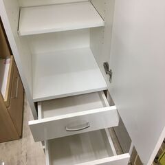 ニトリ すき間収納ラック コパン40 ラック 収納棚 チェスト 隙間ラック 隙間 白 ホワイト おしゃれ 幅40cm クリーニング済 堺市 石津【ジャングルジャングルサカイ石津店】