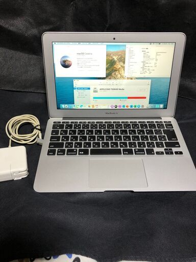 「MacBook Air 11インチ Mid 2012 MD223J/A」約1キロの小型軽量薄型モバイルノートPC / Core i5搭載 / メモリー4GB / Webカメラ / Bluetooth / 無線LAN / MacOS(Catalina)\u0026Office2019とWin10のデュアルブート仕様 / 中古品