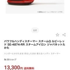 スチームQハンディースチーマー値下げ5000→4000円
