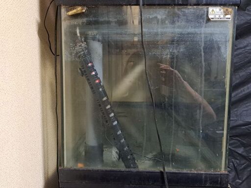 1200cm×45cmオーバーフロー水槽300wヒーター1200上部濾過、ライト水揚げポンプ付き