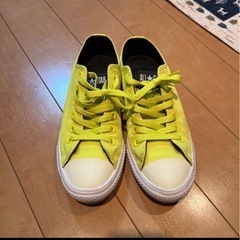 converse 蛍光色黄色　23.5cm