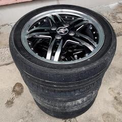 アルミホイール4本 165/50R15 皮付き