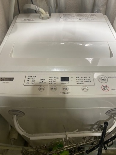 洗濯機　ホワイト