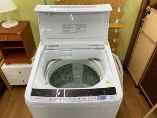 I468 ★ HITACHI★ 洗濯機 （8.0㎏）★ 2018年製 ⭐動作確認済 ⭐クリーニング済