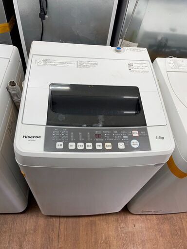 洗濯機　No.6409　ハイセンス　2018年製　5.5kg　HW-E5502　【リサイクルショップどりーむ天保山店】