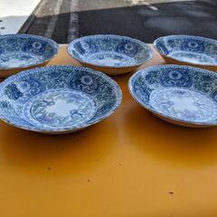 昭和　レトロ　双峰　和食器　花柄　深皿　中皿小皿10点セット