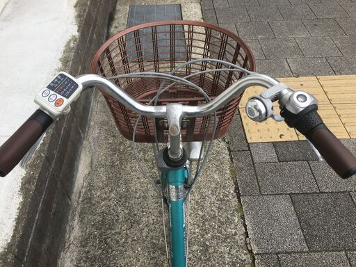 地域限定送料無料 パナソニック ビビ EX 5AH 新基準 子供乗せ 緑 