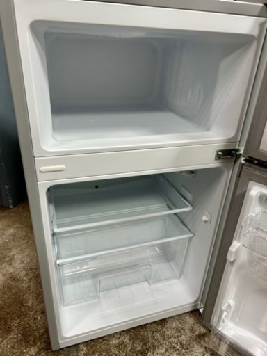 お引取り限定 美品 20年製 アイリスオーヤマ 87L 2ドア冷凍冷蔵庫 PRC-B092D-S