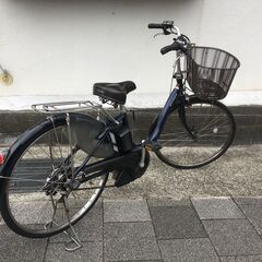 地域限定送料無料 ヤマハ パス ナチュラ 新基準 12,8AH 子供乗せ 紺 