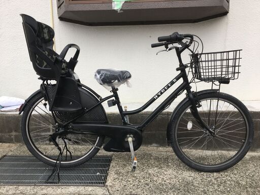 地域限定送料無料　バッテリー新品　ブリヂストン　ハイディビー　HYDEE　子供乗せ　黒　ラフィーニ　ギュット　神戸市　電動自転車