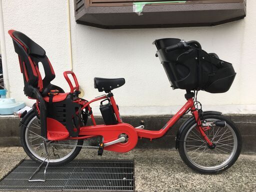 地域限定送料無料　パナソニック　ギュットミニ　三人乗り　16AH　20インチ　赤　キッスミニ　ビッケポーラー　神戸市　電動自転車