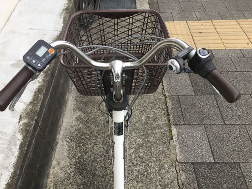 地域限定送料無料　パナソニック　ビビ　DX　16AH　新基準　子供乗せ　白　ナチュラ　アシスタ　神戸市　電動自転車