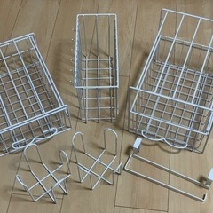 【美品】えつこの便利収納ラック/トレー、towerタオルハンガー