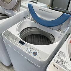 洗濯機 No.11234 シャープ 5.5kg 2019年製 ES-GE5D-W 【リサイクル 
