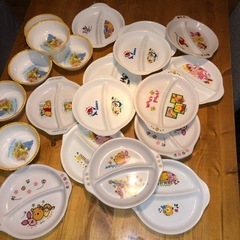 子供用プラスチック皿20枚