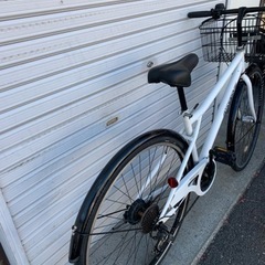 ☆前後タイヤ新古品☆ 27インチ LEDオートカゴ付クロス 防犯登録料込!! [No.251]