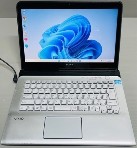 配送可！　i5、HDD750GB、Windows11搭載　SONY製ノートパソコンVAIO　タッチパネル、ブルーレイ、カメラ、Bluetooth、ACアダプター付属、Blu-ray、ソニー、バイオ