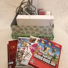 Wii本体&ソフト4本セット！