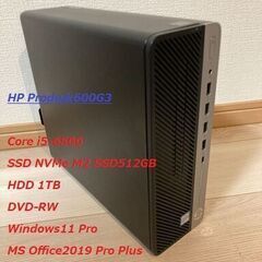 【NVMeSSD512GB＋SSHD1TB】Prodesk600...
