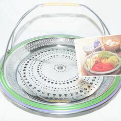 昭和レトロ　ステンレス製　トレー 皿 　水切り皿　鍋　正月　フルーツ