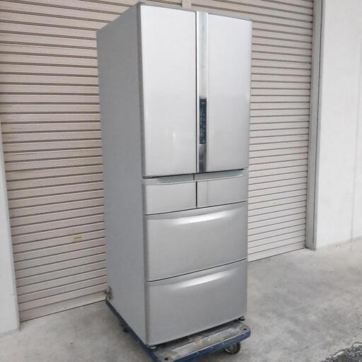 【予約済み】中古品 HITACHI 日立 565L ノンフロン冷凍冷蔵庫 R-SF570CM 6ドア 真空チルド 自動製氷 2013年製 管M212