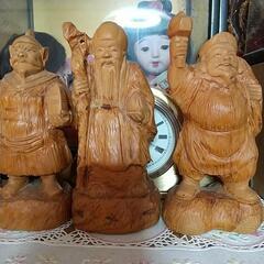 木彫りの七福神。