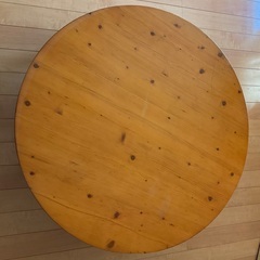 木製丸型テーブル