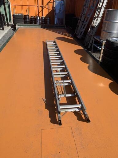 アルミ製 2連はしご 4m 最大7200mm 重さ15kg　メーカー不明品