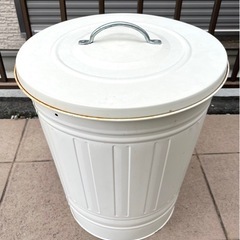 IKEA イケア バケツゴミ箱(大) 白ホワイトベージュ ク
