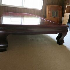 紫檀 テーブル 座卓 シタン 紅紫檀 国産 6～8人掛け 発送不可 手渡し限定