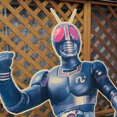 当時物 仮面ライダーブラック 等身大パネル