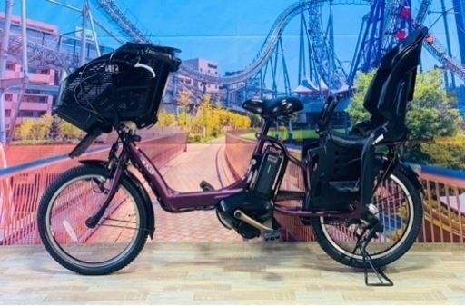 ❷ 4697子供乗せ電動自転車ヤマハ3人乗り新品20インチ良好バッテリー