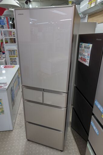 日立 HITACHI 5ドア冷凍冷蔵庫 R-S40J（XW）【愛千143】